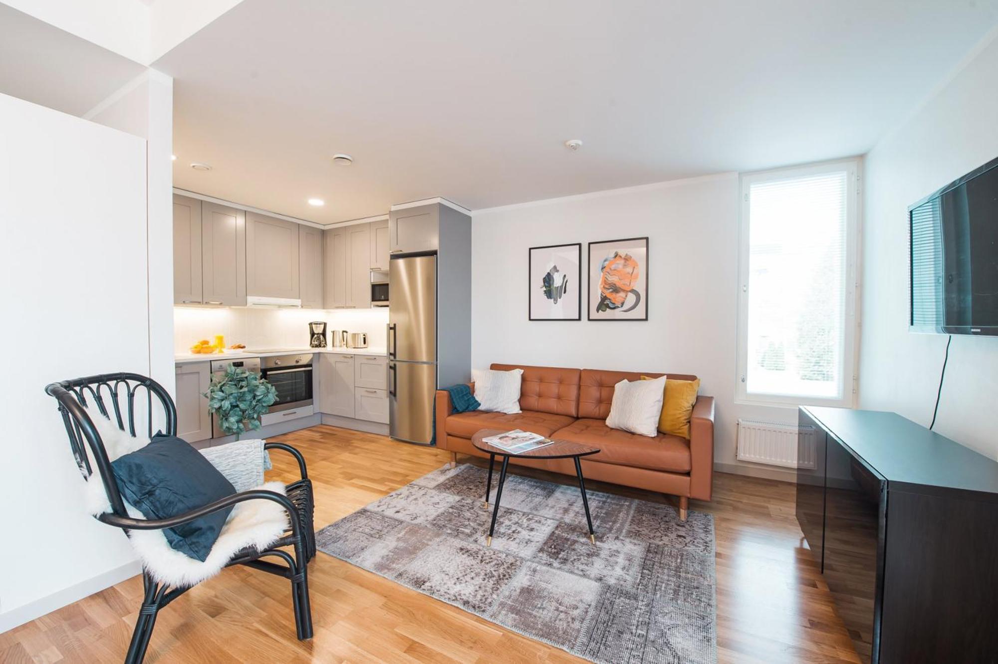 Forenom Serviced Apartments Helsinki Toeoeloe Buitenkant foto
